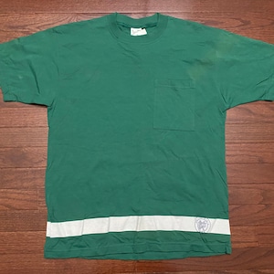 NEW Medium 1991 Calvin Klein Underwear T shirt men&#39;s green beige vintage 90&#39;s 1990&#39;s made in the U.S.A. E