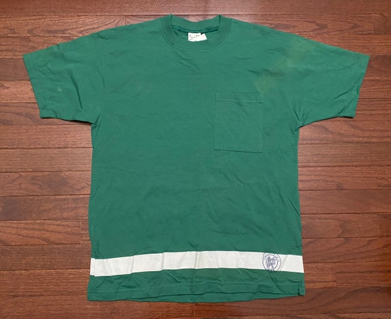 NEW Medium 1991 Calvin Klein Underwear T Shirt Men's Green Beige Vintage  90's 1990's Made in the U.S.A. Streetwear 
