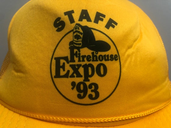 1993 Firehouse Expo Staff trucker hat snapback ba… - image 2