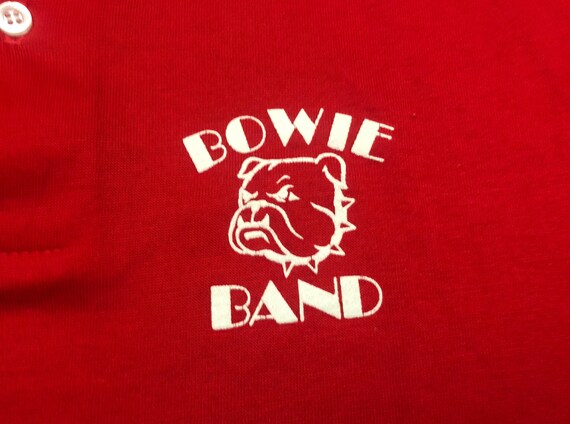 XXL 80's Bowie Bulldogs High School Band polo shi… - image 2