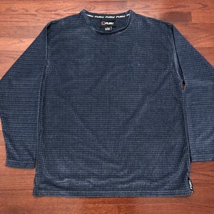 Medium 90's FUBU sweatshirt men's dark blue vintage 1990's The Collection hip hop E