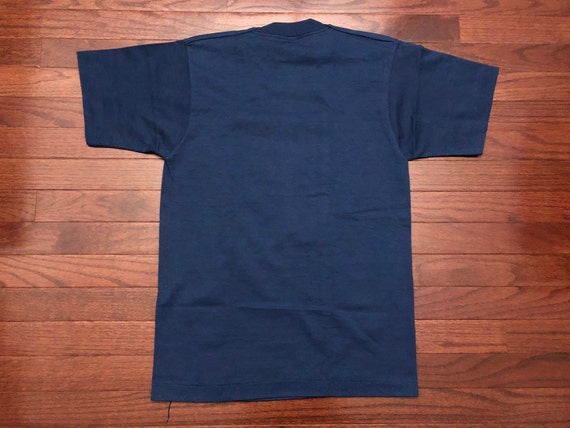 Medium 70's Batman DC Comics men's T shirt blue n… - image 3