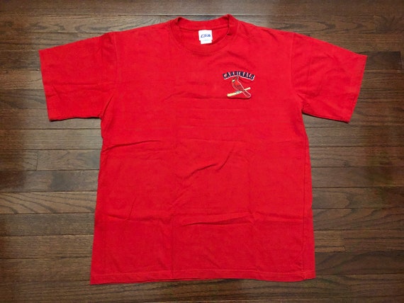 Large 90's St. Louis Cardinals men's T shirt embr… - image 1