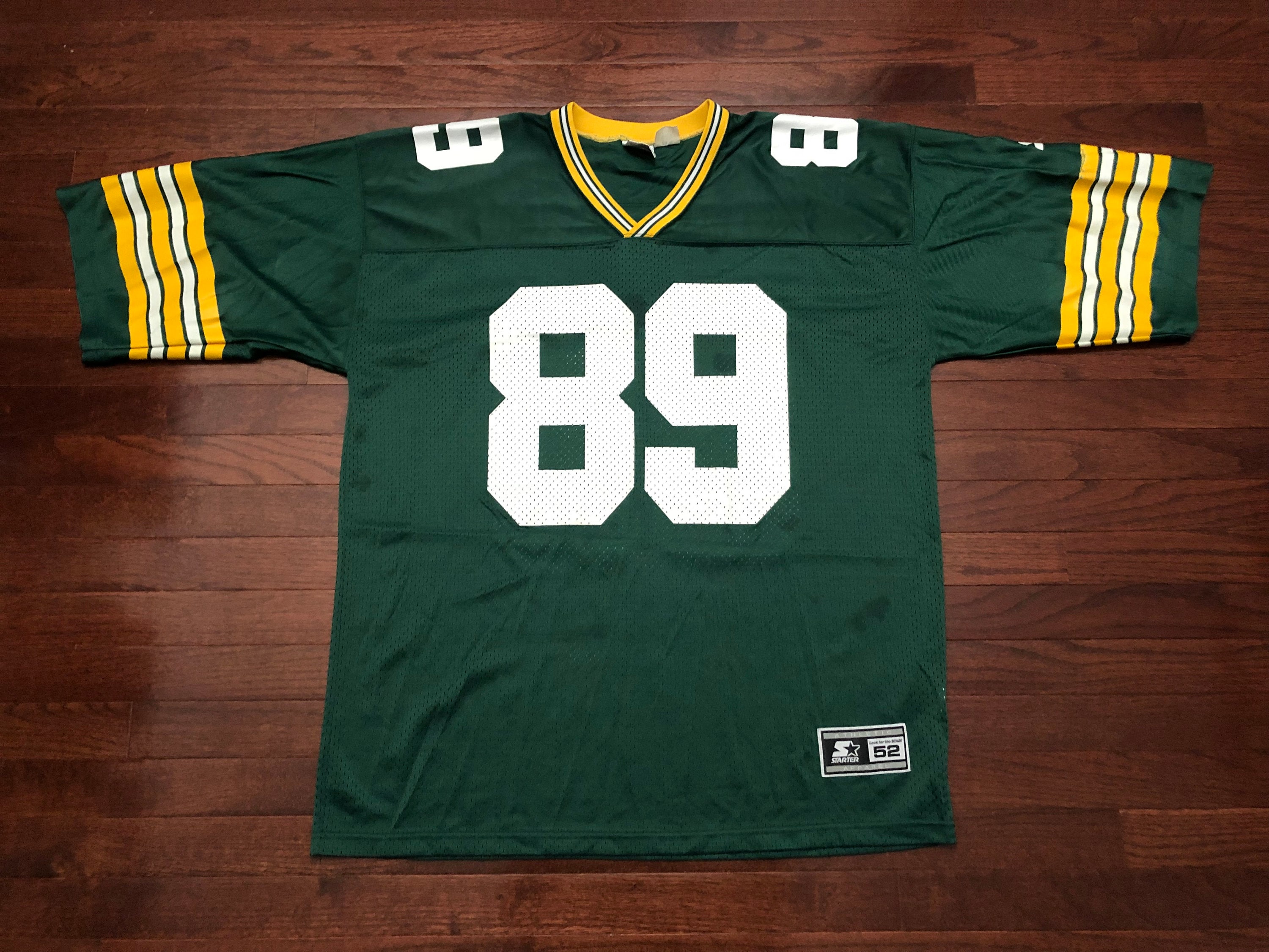 ビンテージ 90s NFL PACKERS メンズM ユニフォーム　ゲームシャツ XL 1995 Green Bay Packers Football Jersey Mark Chmura Men's