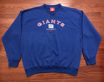 XL New York Giants sweatshirt men's blue vintage Team NFL Football NY E