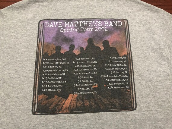 Medium 2002 Dave Matthews Band concert T shirt me… - image 4