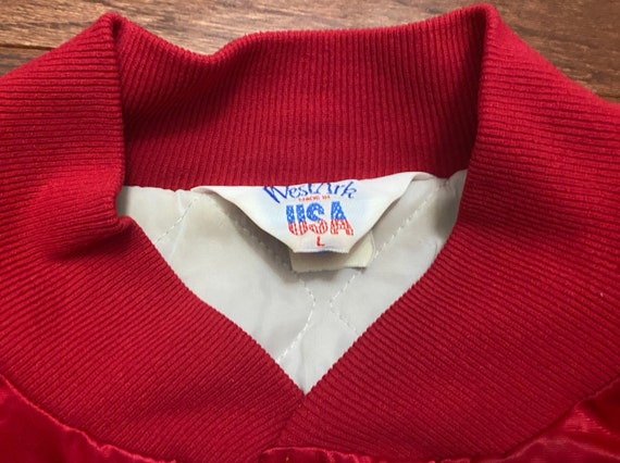 Large 80's Berkeley Bulldogs Band satin snap jack… - image 7