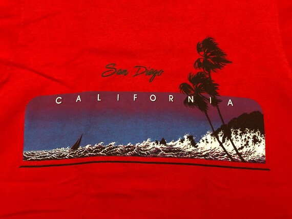 Medium 80's San Diego California men's T shirt re… - image 2