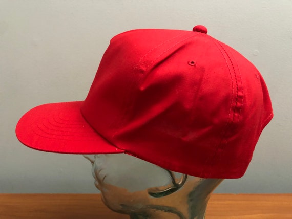 NEW 80's YA Youngan Hat Company Snapback Hat Baseball Cap Red
