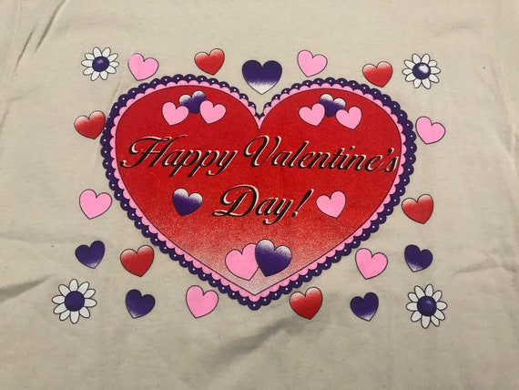 Medium 80's Happy Valentine's Day T shirt men's w… - image 2