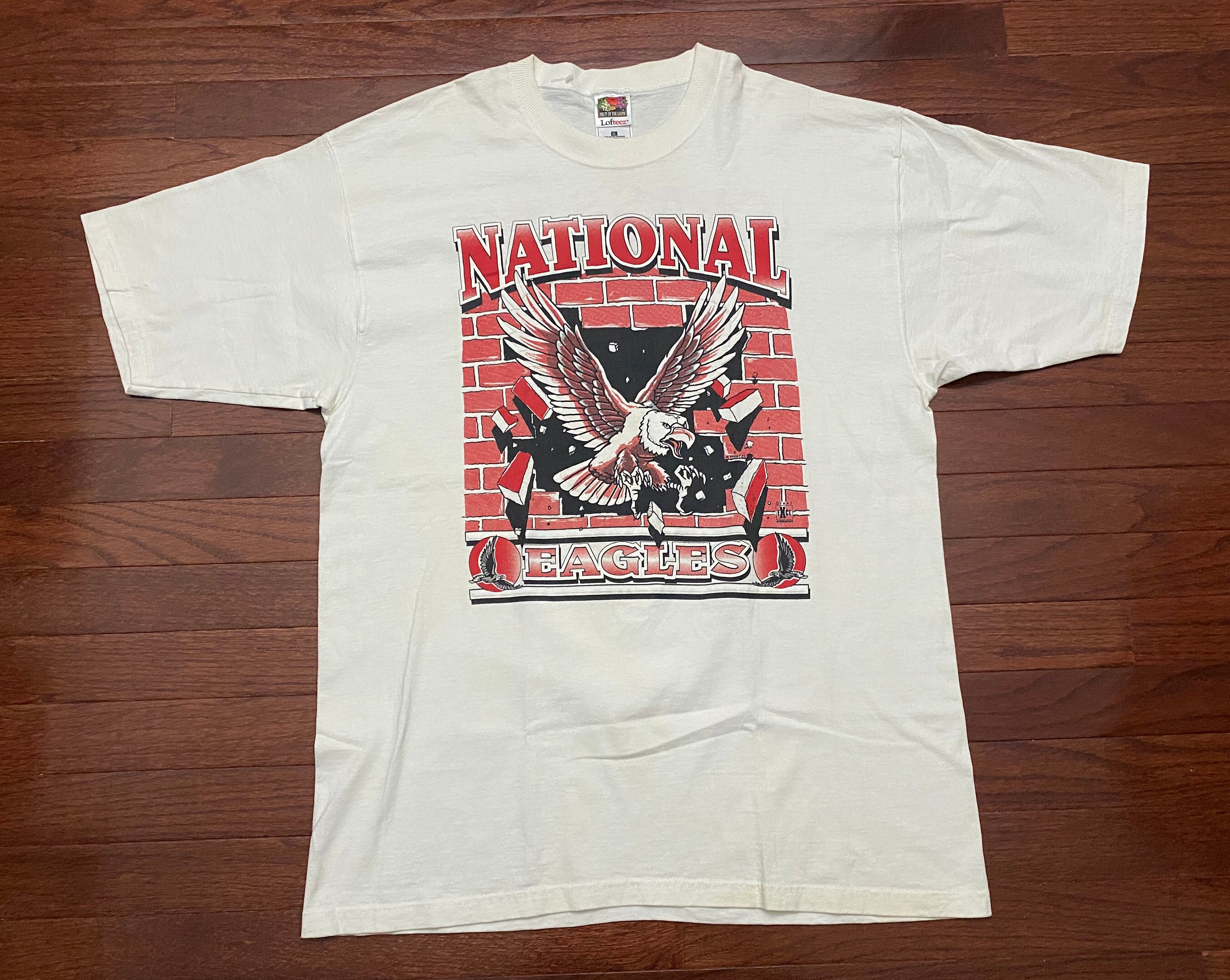 80s 90s EAGLES ナショナルフットボール Tシャツ L 80s 90s EAGLES ナショナルフットボール Tシャツ L - メルカリ