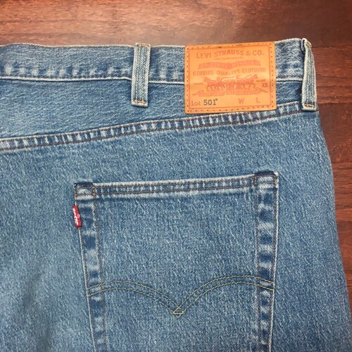 48 x 32 vintage Levi's 501 Jeans Big shops E men's button fly blue denim pants