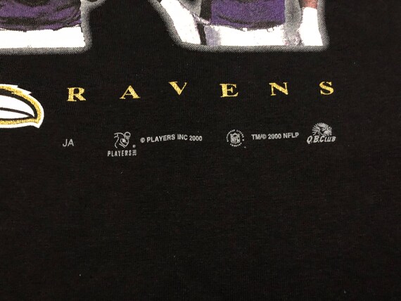 NEW Large 2000 Baltimore Ravens men's T shirt bla… - image 3