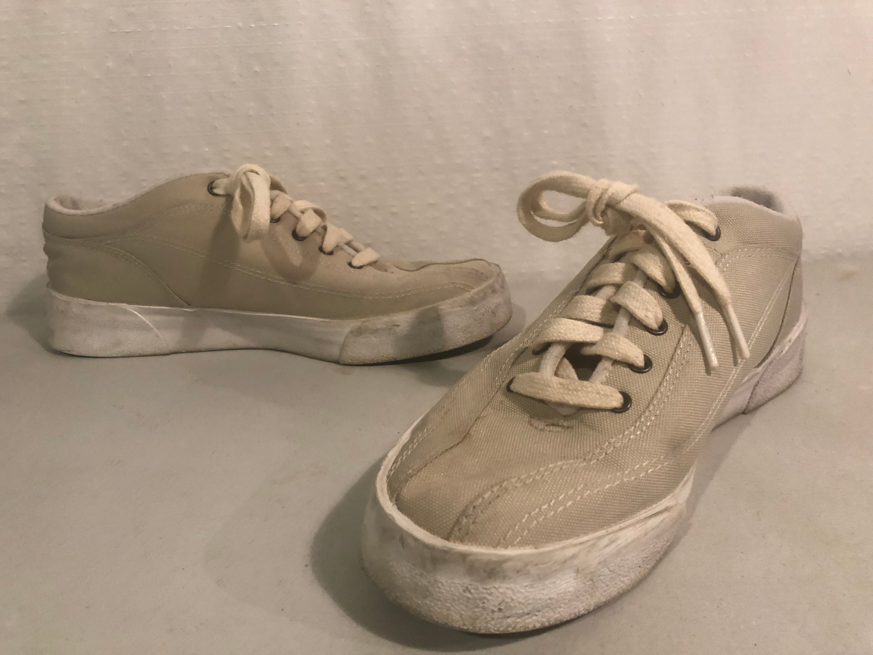 1999 Nike Canvas Sneakers Shoes Men's Size 8 Beige White | Etsy