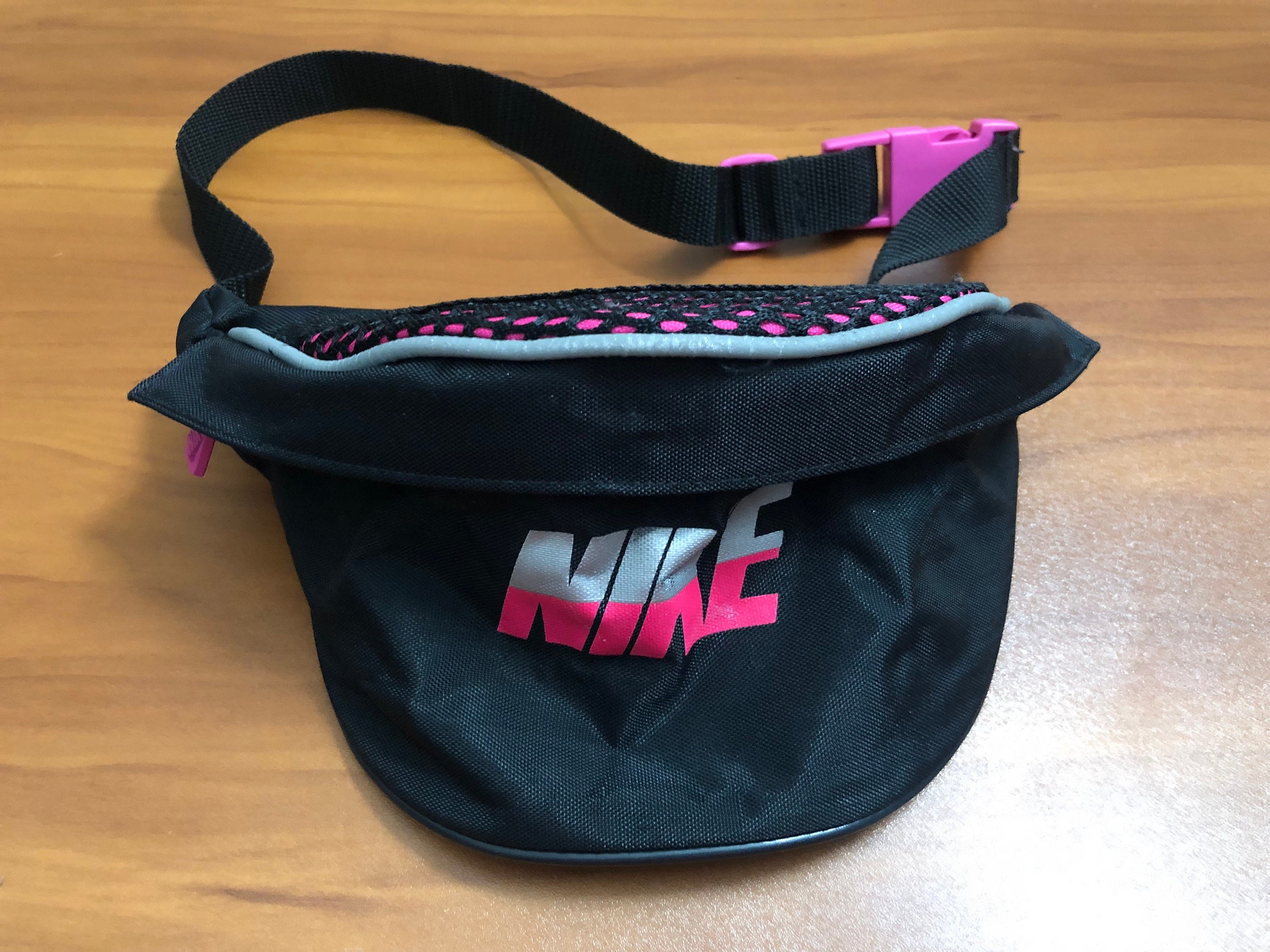 Nike Hip Fanny Pack Black Pink Silver Vintage - Etsy India