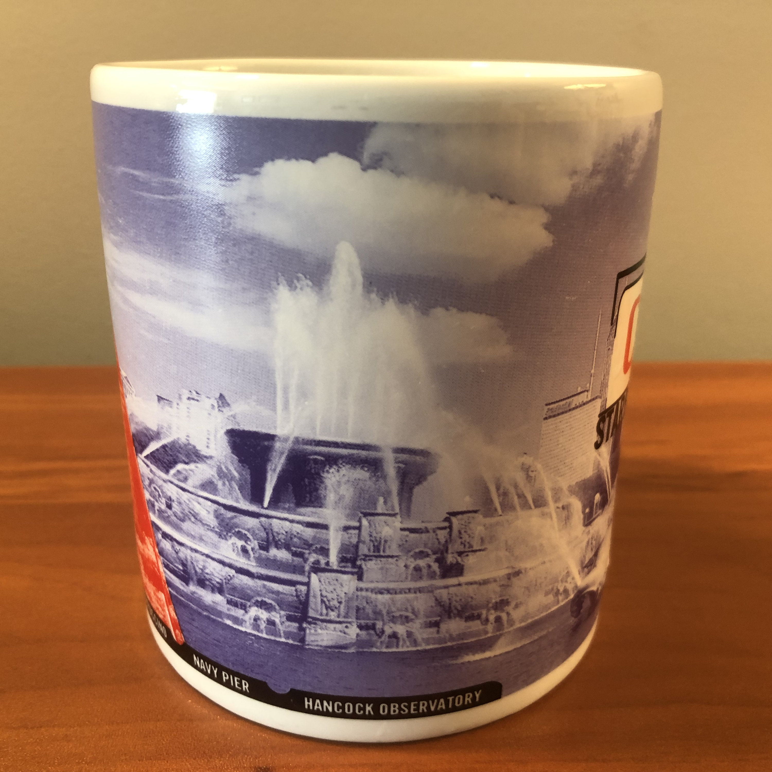 1998 Starbucks Coffee Chicago Illinois Coffee Mug Cup White Blue Red  Vintage 1990s Grant Park Lincoln Park Navy Pier 90s Hancock Observatory -  Etsy