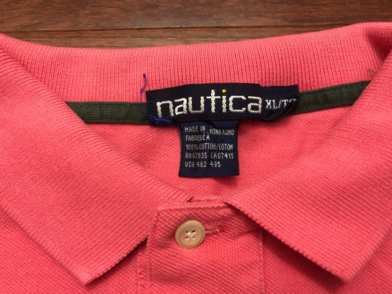 XL 90's Nautica Sailing men's vintage polo shirt … - image 4