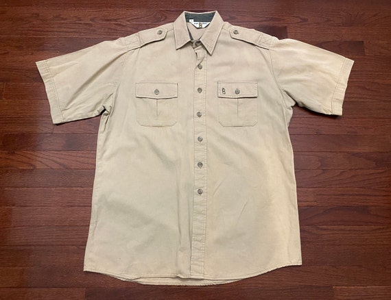 bobs buttoned up brown