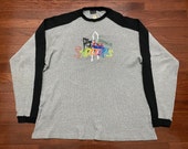 XXL 90 39 s Shooters Sports men 39 s vintage thermal raglan T shirt gray black red green yellow 1990 39 s DMV Washington DC Pennsylvania Ave. 2XL