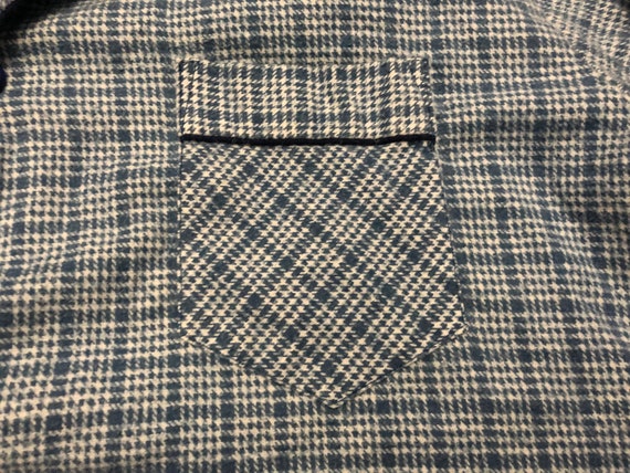 Gran pijama vintage Sears Perma Perma top button up shirt blue | Etsy España