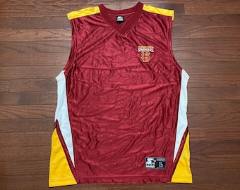 Large 90's Florida State Seminoles sleeveless jersey men's garnet red gold vintage 1990's Team Starter NCAA basketball University E