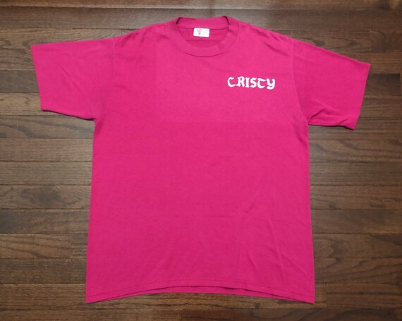 Large 80's Custom Cristy Puffy Print 
