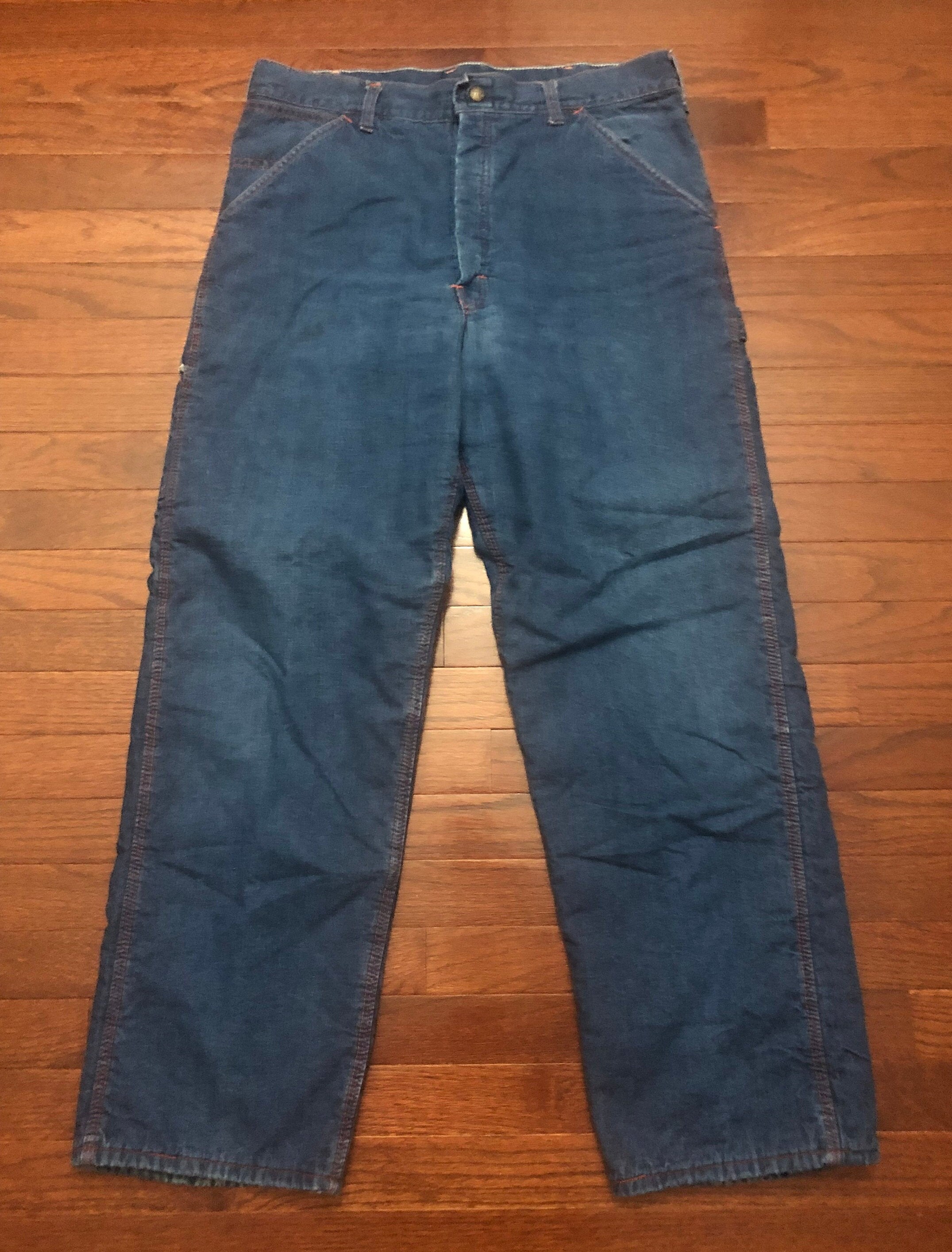 Vintage Montgomery Wards 101 Selvedge Denim Jeans Distressed