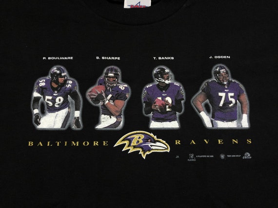 NEW Large 2000 Baltimore Ravens men's T shirt bla… - image 2
