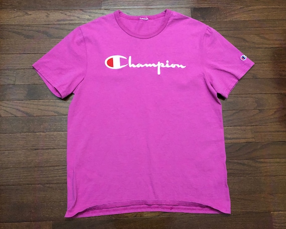 Pink champion cheap shirt mens