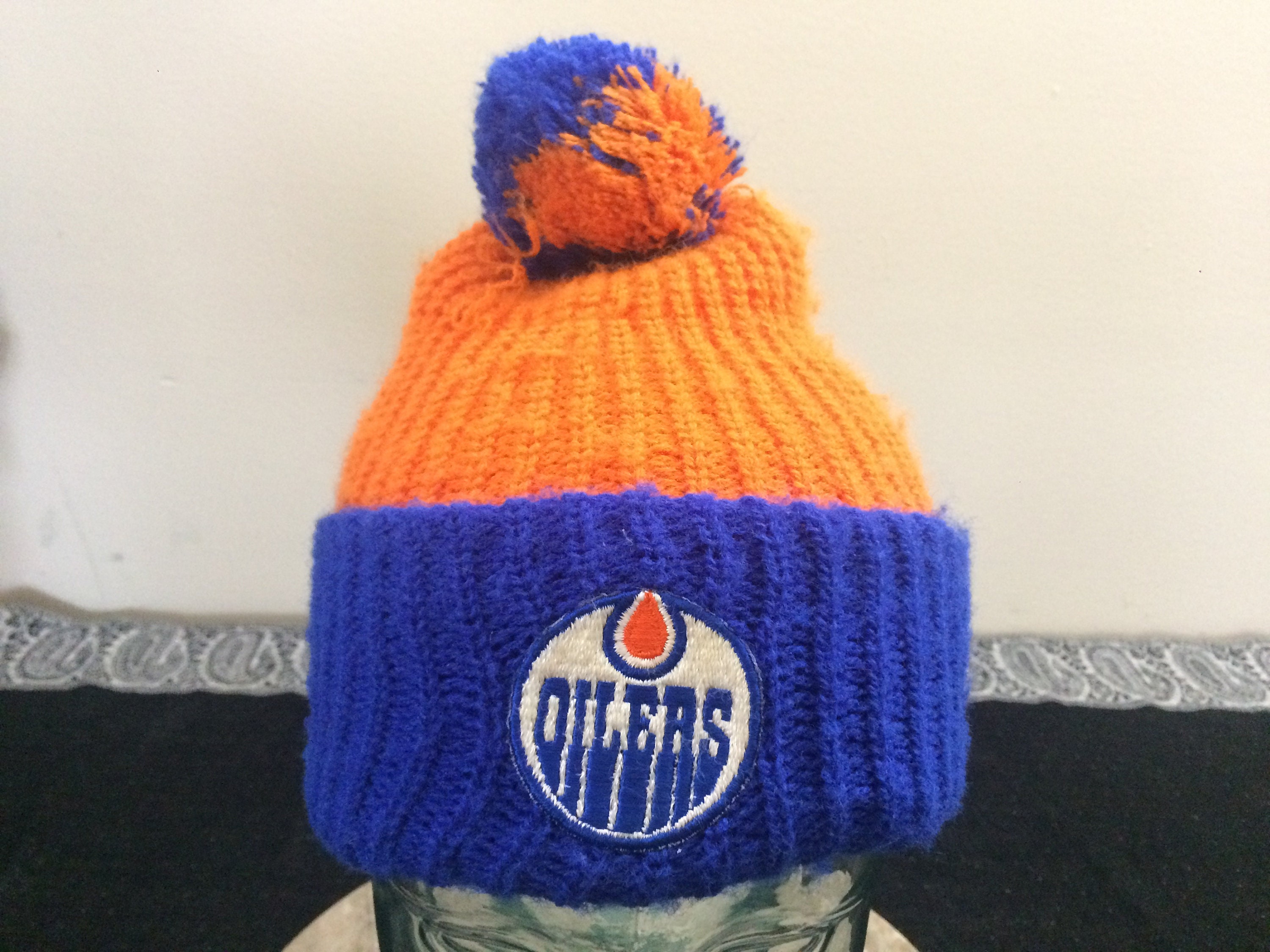 80's Edmonton Oilers Men's Winter Hat 