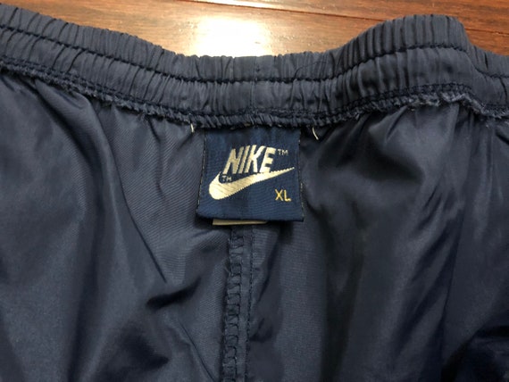 XL 80's Nike track pants men's blue white vintage… - image 6