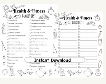 Health and Fitness Bucket List