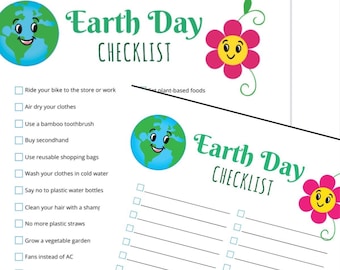 Earth Day Checklist, Tips For Earth Day