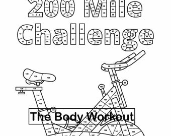 200 Mile Cycle Tracker, Cycling Challenge