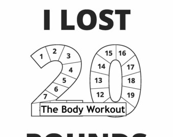 Weight Loss Journal, 20 Pound Weight Loss Tracker