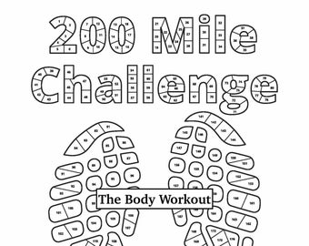 200 Mile Challenge Fitness Tracker