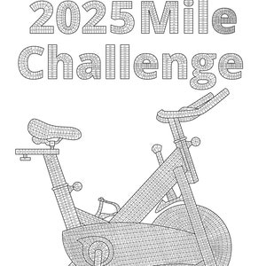 Desafío ciclista de 2025 millas, tamaño A2