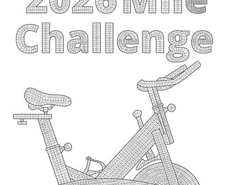 2026 Miles Bike Challenge, A2 Size