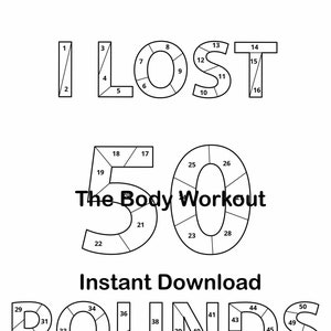 50 Pounds Weight Loss Tracker, Losing 50 Pounds, Weight Loss Progress Chart, I lost 50 pounds