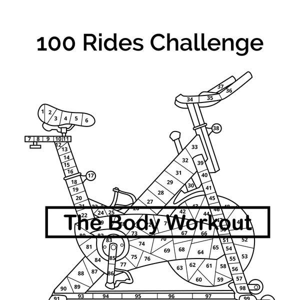 100 Rides Challenge, Biking Tracker, Cycling Tracker, Fitness Challenge