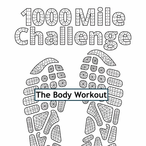 Mile Tracker, 1000 Mile Challenge, 1000 KM Tracker