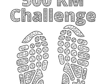 500 Kilometer Tracker, 500 KM Running and Walking Challenge