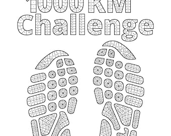 1000 KM Challenge, Running Tracker, Walking Tracker