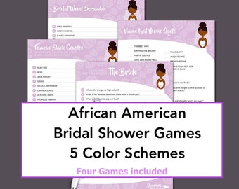 African American Bridal Shower Games, Jumping The Broom Bridal Shower Games, Wedding Shower Games, Afrocentric Wedding, Famous Couples Game