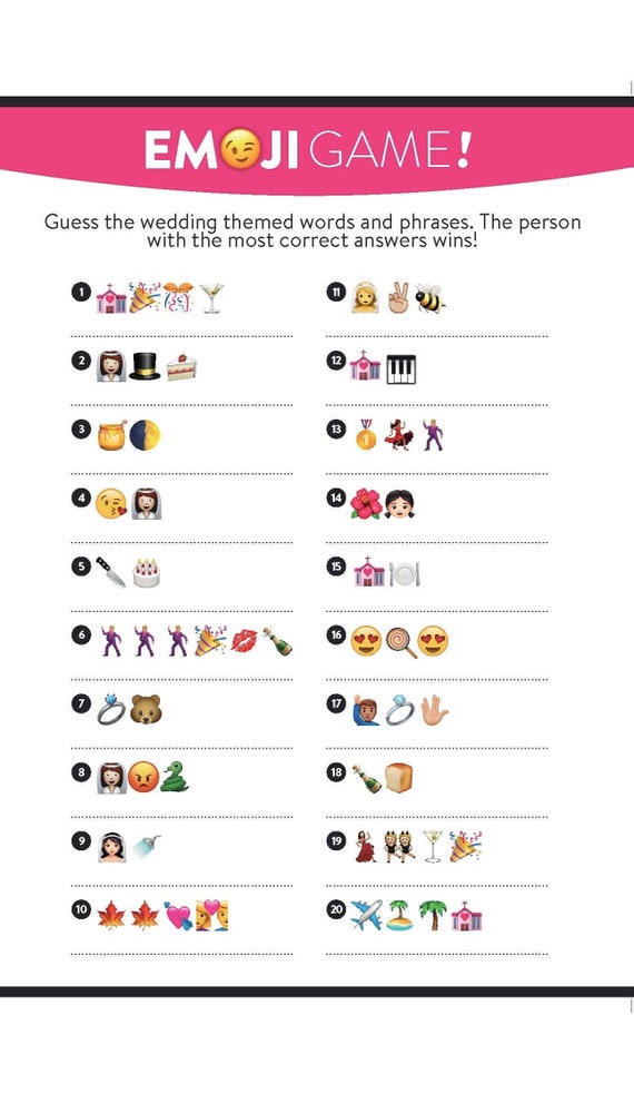 Emoji Bridal Game Wedding Shower Game Etsy Il 570xN.4152292581 B8lf