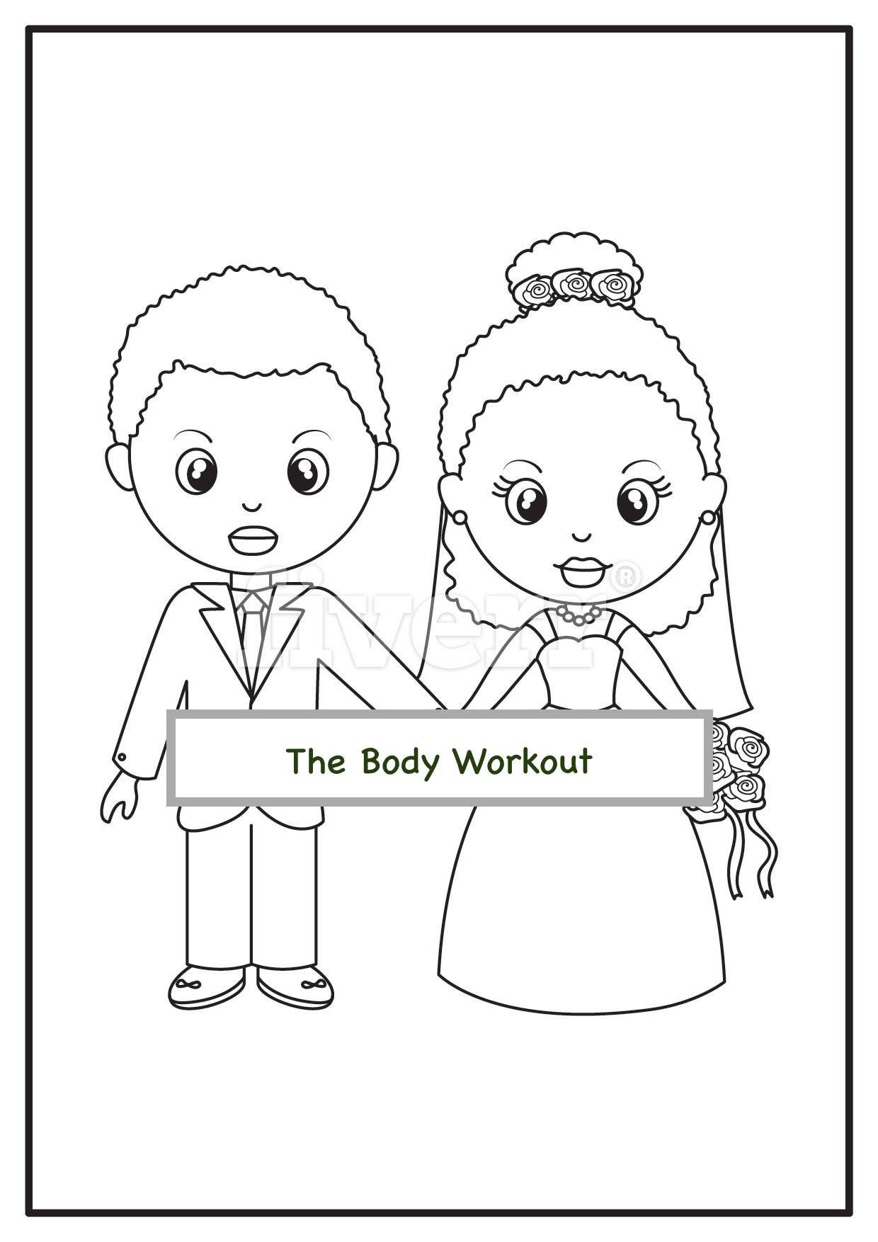 Wedding Coloring Book For Kids : Wedding Coloring Book For Everyone  (Paperback)