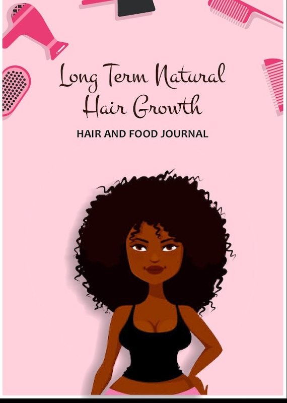 Natural Hair Growth Challenge Natural Hair Journal Food Etsy