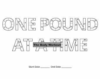 50 Pounds Weight Loss Tracker