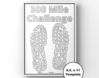 300 Mile Challenge for Runner and Walkers, Exercise Tracker