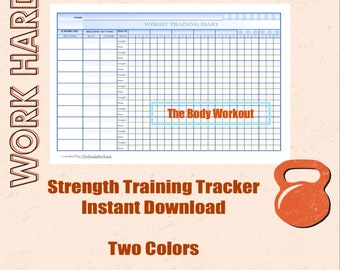 Weight Training Tracker, Strength Training Tracker
